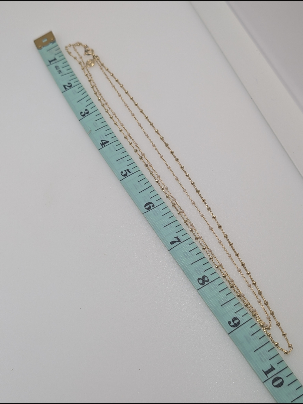Gorjana Layered Gold Beaded Necklace - Double Strand Bb91 - Picture 5 of 6